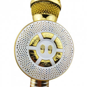 Дитячий мікрофон з функцією караоке Usb, microSD, Aux, Bluetooth Wster WS-669 Золотий 184025, фото 2