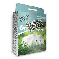 Наполнитель соевый Kotix (Котикс) Tofu Сlassic 2,55кг (6л) для кошачьего туалета