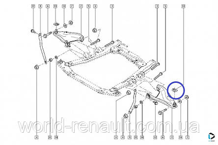 Renault (Original) 7700757688 — шайба кульової опори на Рено Логан 2, Логан MCV 2, Сандеро Stepway 2, фото 2