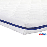 Тонкий ортопедичний матрац-топпер Super Strong 150x190 трикотажний чохол EuroSleep, фото 4