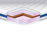Тонкий матрац - топер на диван Cocos-Mix 180x200 трикотажний чохол ТМ EuroSleep, фото 3