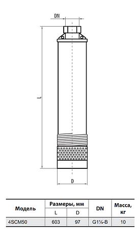 Свердловинний насос "Sprut" К-т 4SCM 50 +"Насоси" Контролер тиску EPS-II-12, фото 2