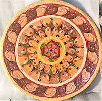 Декоративная тарелка диаметром 37-43 шамотной трипольской глины станет изысканным