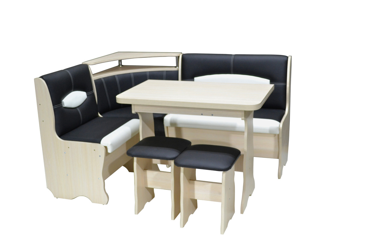 Кухонний куточок Diamond Его 1200x1500x880 мм М'який кухонний куточок для дому