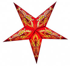 Ліхтар картонний "Зірка" Red Ulta Flower 5 променів