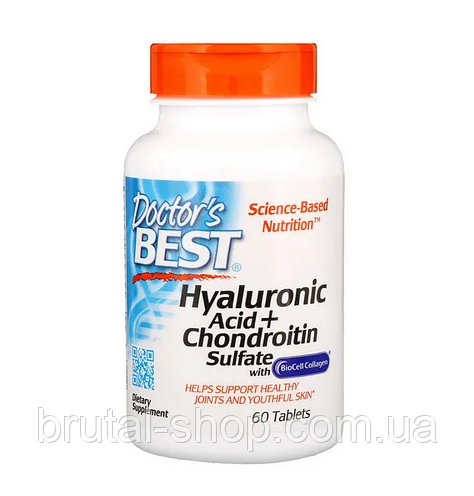 Doctor's s Best Hyaluronic Acid with Chondroitin Sulfate 60 (tab)