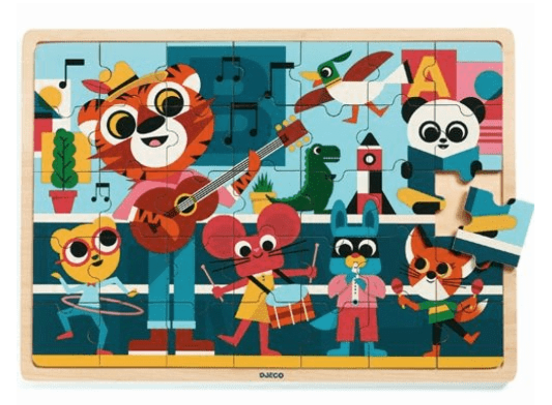 DJECO Пазл дерев'яний розвивальний 35" Музика", фото 1