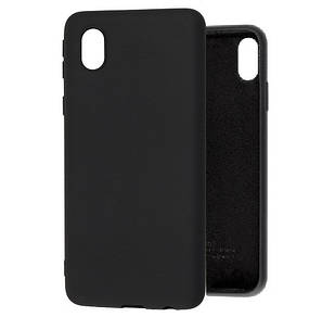 Чохол Silicone Case full для Samsung Galaxy A01 Core (A013) Black
