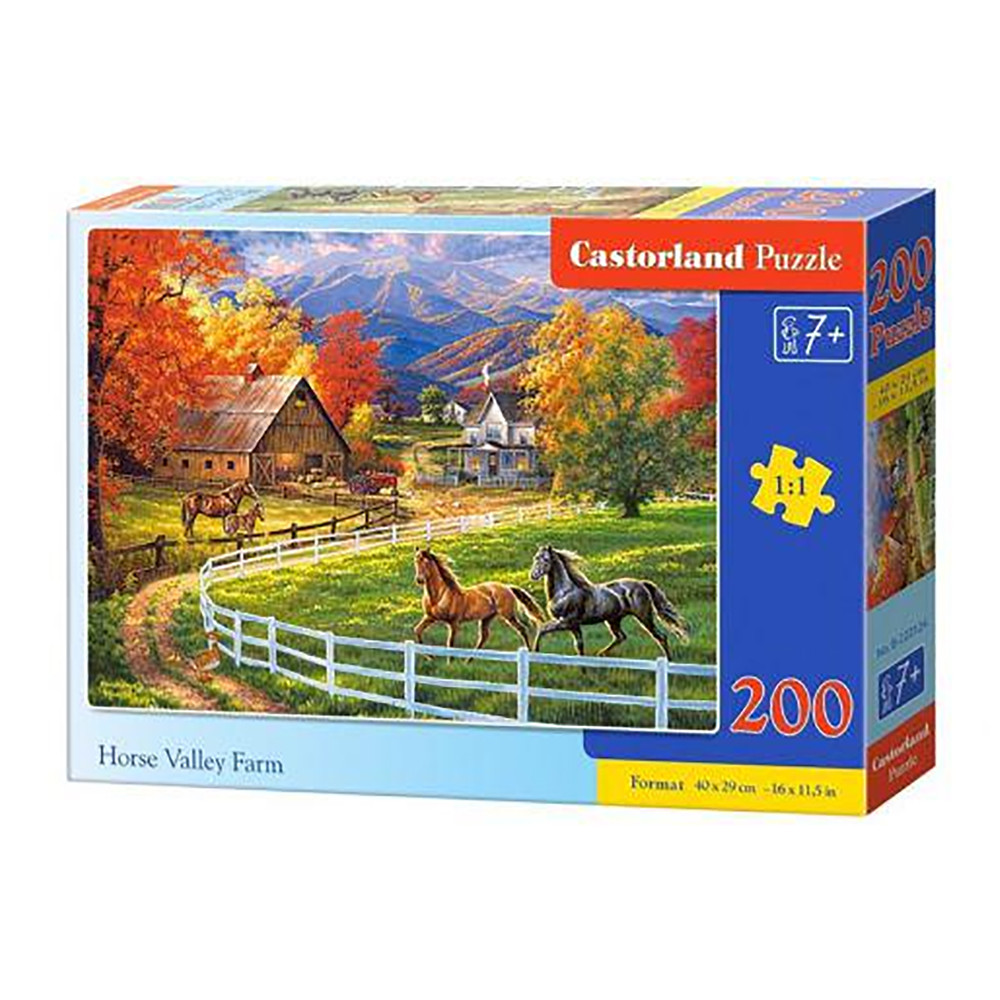 Пазл "Ферма конної долини", 200 элементів Castorland (5904438222124)
