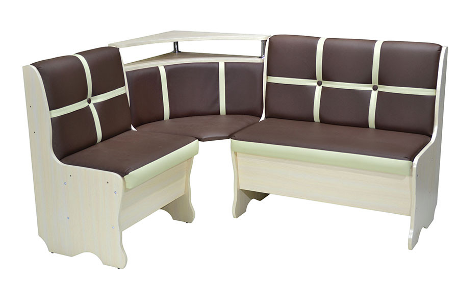 Кухонний куточок Diamond Твіст 1200x1500x880 мм Сучасний кухонний кутовий диван