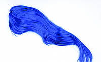 Парик с ровными волосами синий, 52 см