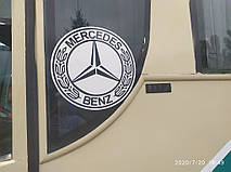 Производство и замена лобового стекла триплекс на автобусе Ferqui Narcea на шасси Mercedes-Benz O1117L в Никополе (Украина). 2