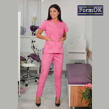 Жіночий медичний костюм "Едельвіка" рожевий