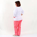 Медичний жіночий костюм "Avrora" біло-кораловий, фото 2