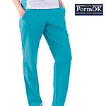 Жіночий медичний костюм "Аріша" біло-м'ятний, фото 3