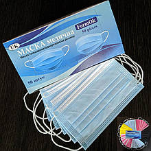 Маска захисна блакитна