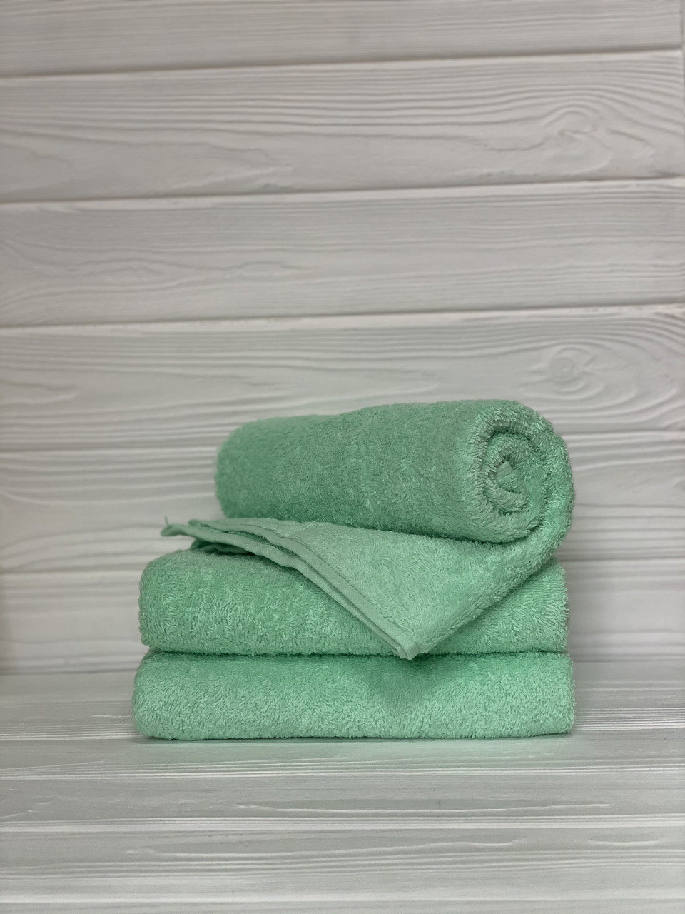 Махровий рушник для рук бірюзовий світлий, 40*70 см, Туркменістан, 430 гр\м2, фото 1