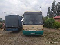 Производство и замена лобового стекла триплекс на автобусе Ferqui Narcea на шасси Mercedes-Benz O1117L в Никополе (Украина). 5