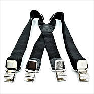 Підтяжки Weatro 0014PI Чорні, фото 4