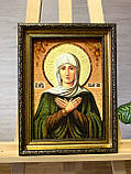 Ікона Св.Лія ( Лілія) з бурштину, Іконна іменна з бурштину Св.Лія( Лілія), фото 3