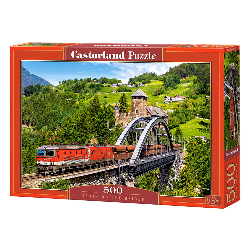 Пазл "Поїзд на мосту", 500 элементів Castorland (5904438052462)