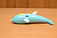 Акумуляторна 3D ручка Wm - 9903 для дітей з трафаретами і пластиком для малювання 3Д Pen дельфін синій, фото 4