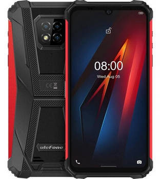 Смартфон Ulefone Armor 8 4/64Gb Red, 5580mAh, 16+5+2/8Мп, 2sim, екран 6.1" IPS, 8 ядра