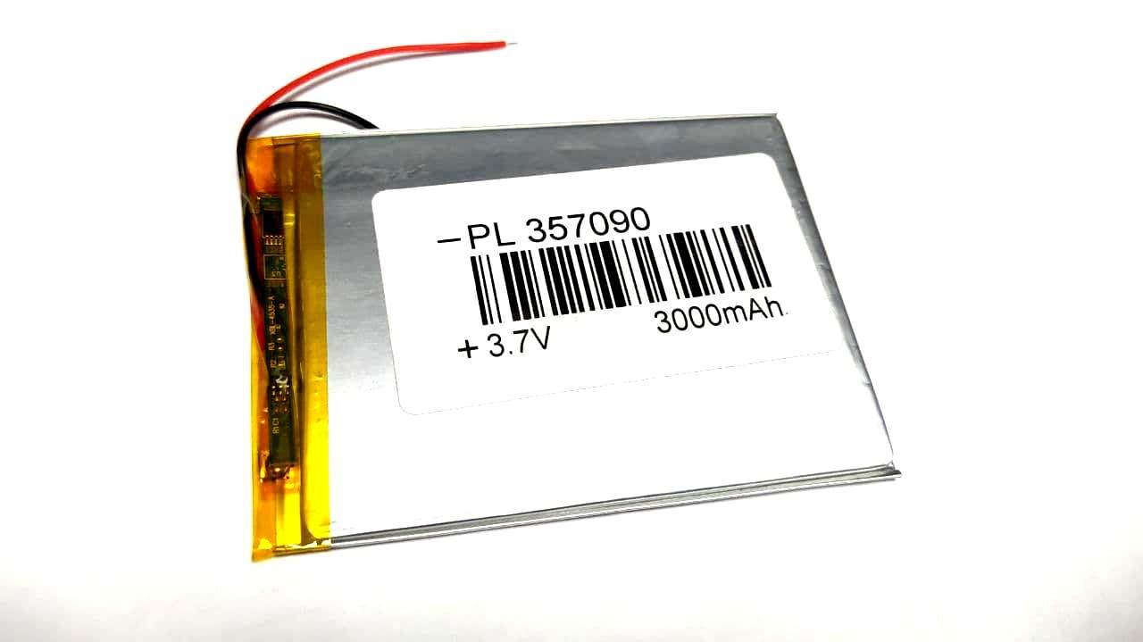 Акумулятор Li-pol 3.7V 3000mAh 357090P із захистом