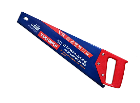 Ножівка по дереву Technics пластикова ручка 4/1" 400 мм (41-070), фото 2