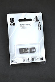 USB-накопичувач флешка на 8Gb 4you 117 Metal series Black