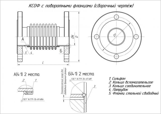 фланцеві компенсатори