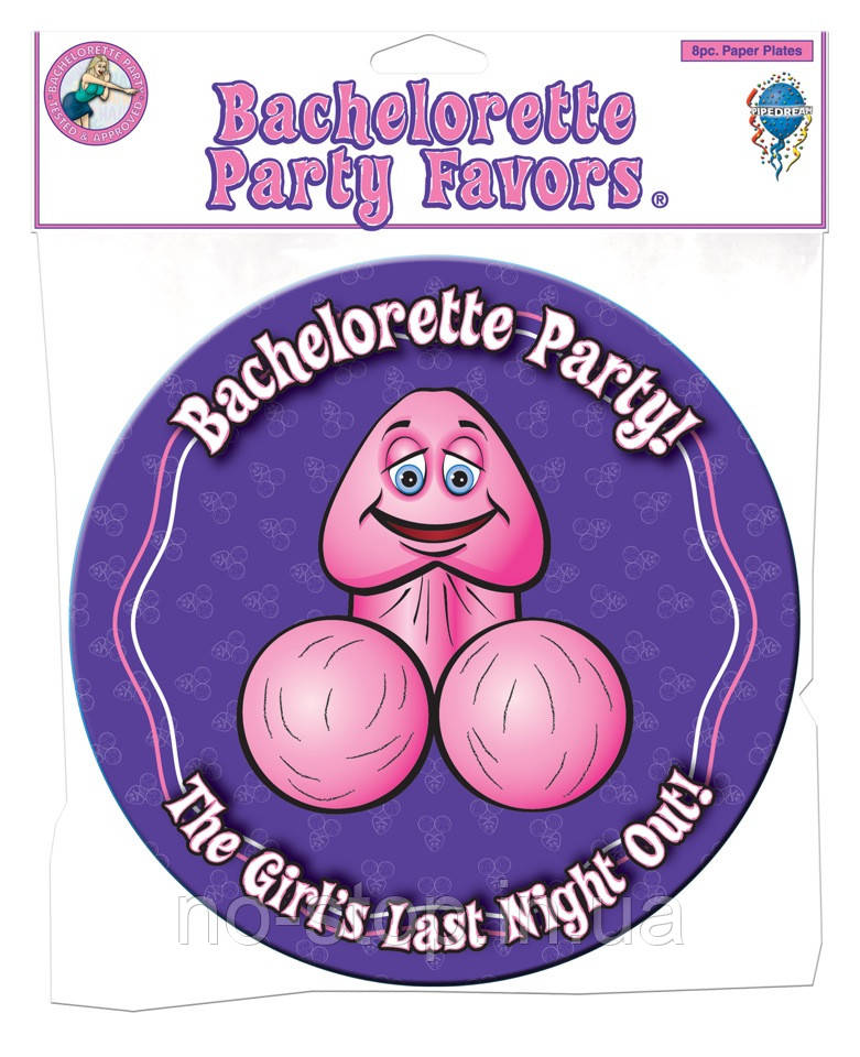 Тарілки - Bachelorette Party Favours Plates, 8 шт.