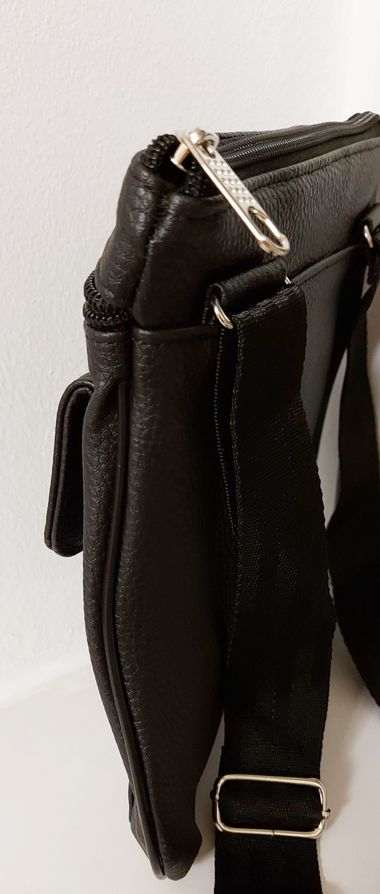 Мужская сумка 7457 черный. Пошив мужских сумок в Украина. Мужские сумки оптом в Украине - фото 2 - id-p1315070734