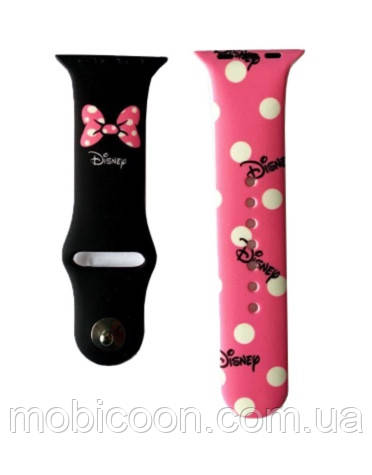 Ремінець Apple Watch Silicone DISNEY 42/44 Mickey Mouse Pink