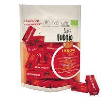 Іриски органічні КЛУБНИКА SUPER FUDGIO, 150 г