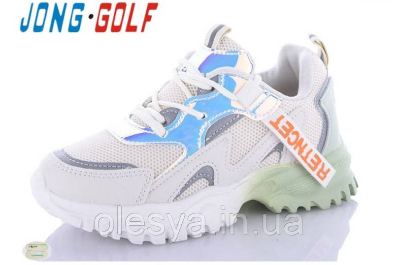 Підліткові білі модні кросівки Jong Golf 10161 Розміри 33- 34, фото 1