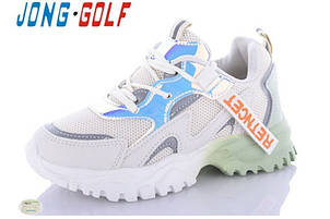 Підліткові білі модні кросівки Jong Golf 10161 Розміри 33- 34