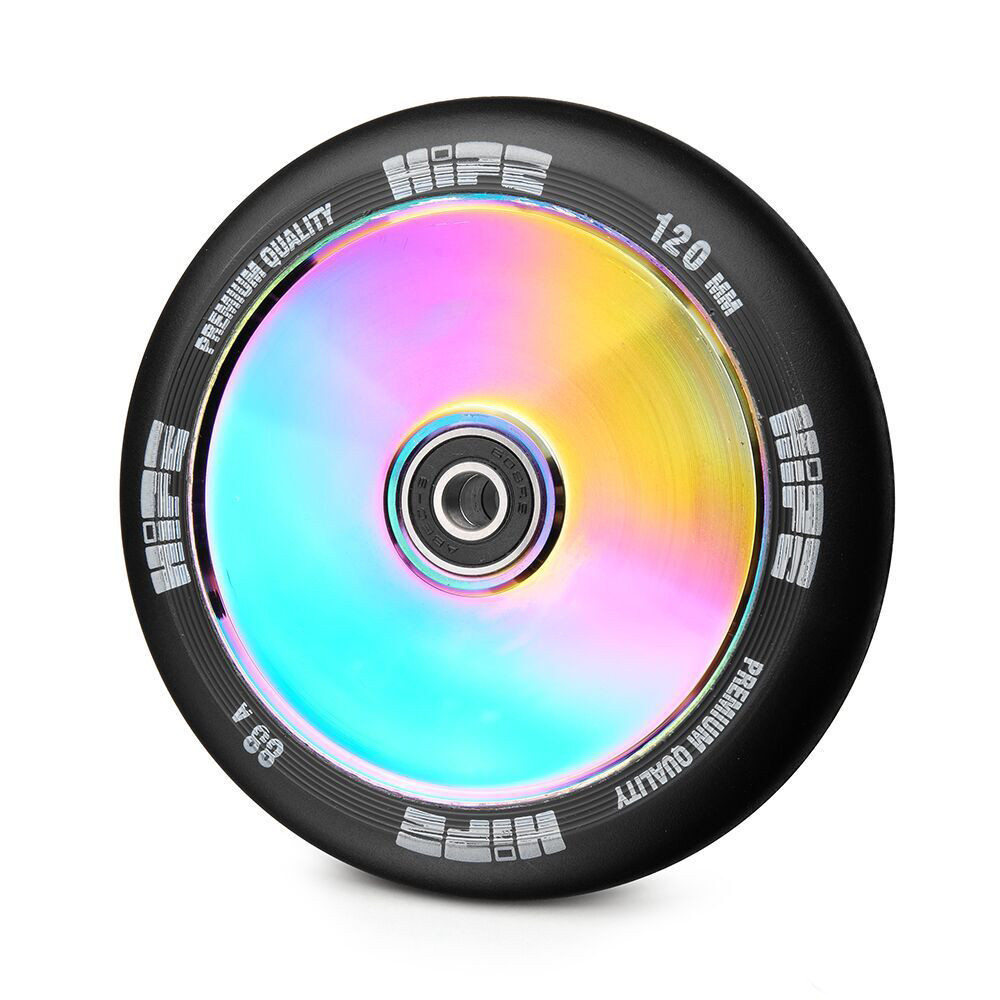 Колесо для трюкового самоката Hipe LMT20 120мм, Black/Neo chrome