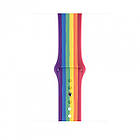 Ремінець Apple Watch Silicone 42/44 mm Rainbow Веселка, фото 4