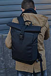 Рюкзак ROLLTOP / чоловічий жіночий рюкзак / рюкзак для ноутбука / міський туристичний ролтоп, фото 3