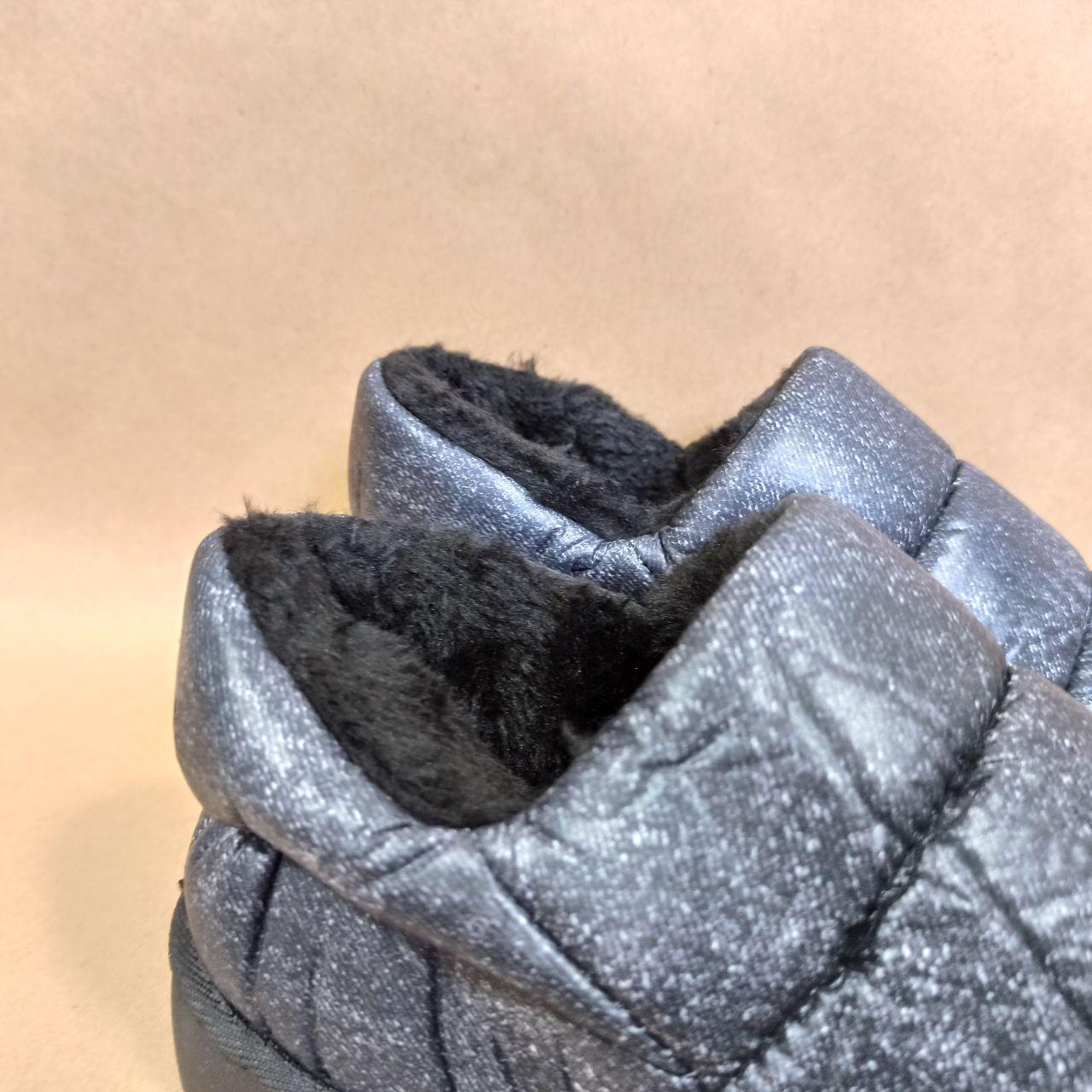 35-36 р Дутики женские черные серые зимние теплые утепленные мини угги укороченные теплі жіночі дутики - фото 6 - id-p1315093253