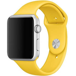 Ремінець Apple Watch Silicone 42/44 mm Yellow (Жовтий)