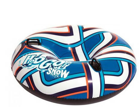 Надувні санки тюбінг Go Snow 39006 розмір 127см, 2 ручки, фото 1