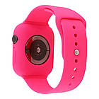 Ремінець Apple Watch Silicone 42/44 mm Hot Pink, фото 5