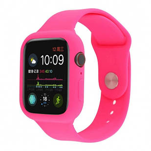 Ремінець Apple Watch Silicone 42/44 mm Hot Pink