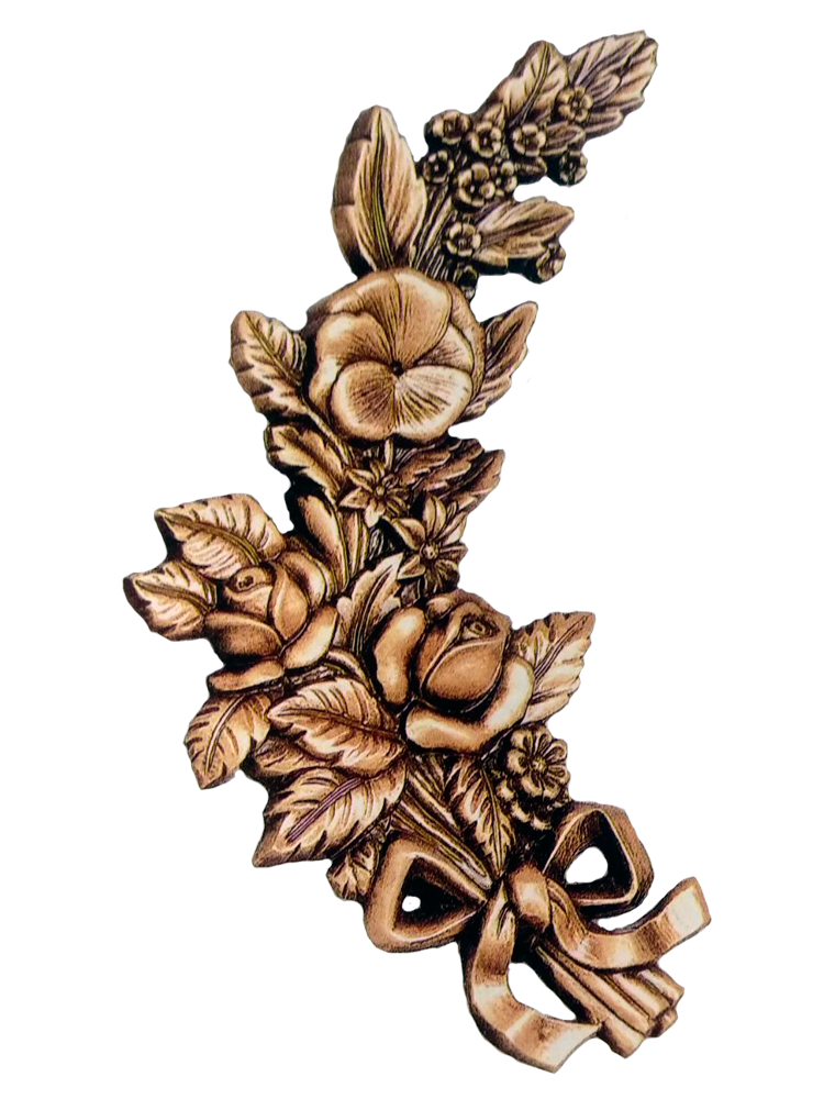 Троянда для надгробного пам'ятника 25х15x2 см, арт.: 1989i