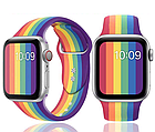 Ремінець Apple Watch Silicone 42/44 mm Rainbow Веселка, фото 4