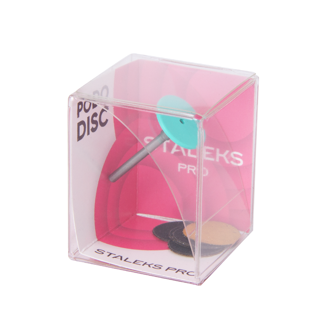 Педикюрний пластиковий диск STALEKS PRO PODODISK, PPDset-15, розмір S, 15 мм