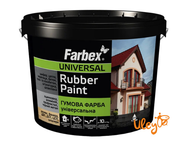 Фарба для ульїв, гумова універсальна ТМ Farbex. Біла — 3,5 кг