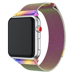 Ремінець Apple Watch Milanese Loop 42/44 Oil-rainbow